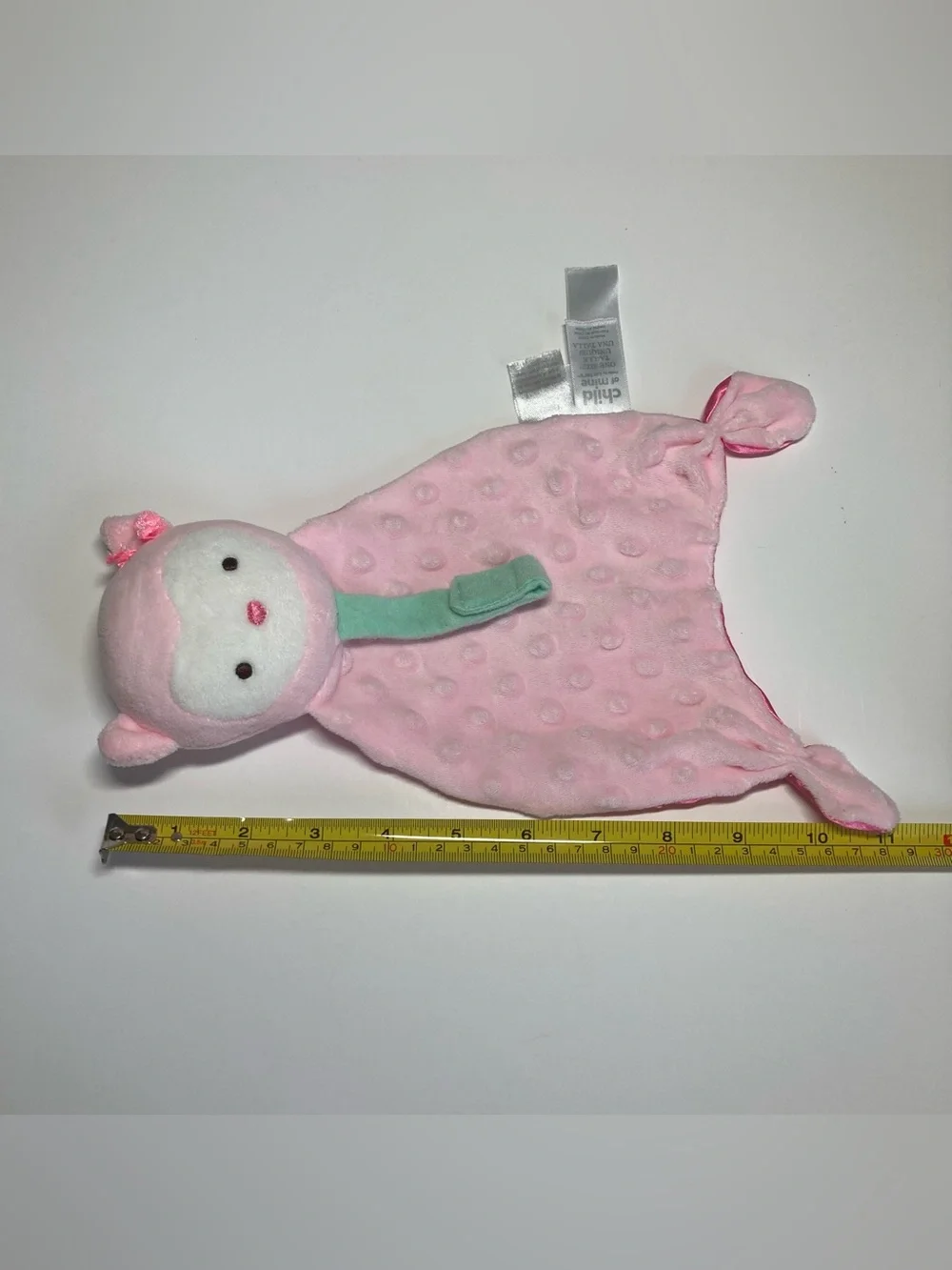 Carter’s Pink Owl Rattle Lovey 11